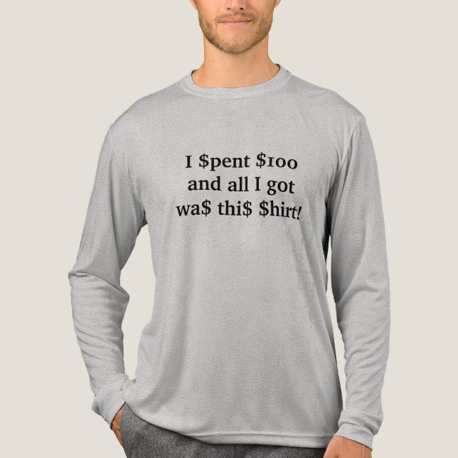 $100 $hirt (jetzt mit 50% Dauerrabatt) Tri-Blend Shirt (Vorderseite)