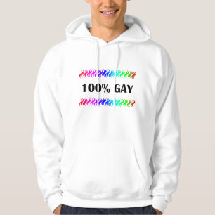 100 % homosexuell hoodie