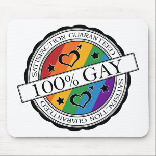 100% Homosexuelles - Zufriedenheit garantiert Mousepad