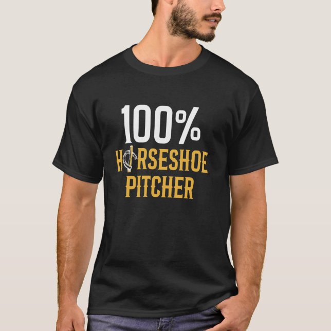 100 Hufeisenwerfer T-Shirt (Vorderseite)
