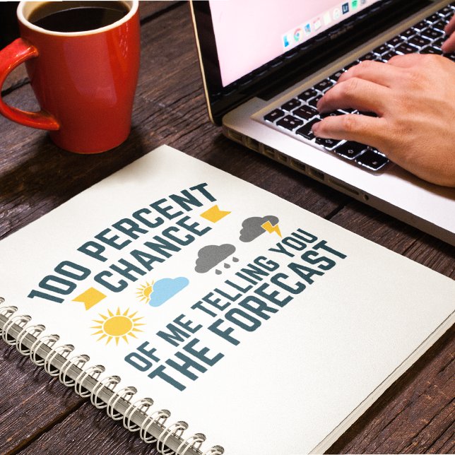 100%ige Chance, dass ich Ihnen die Vorhersage erzä Notizblock (Von Creator hochgeladen)