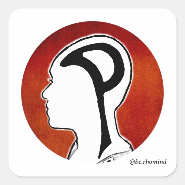 100 im Mind-Aufkleber Quadratischer Aufkleber (Vorderseite)