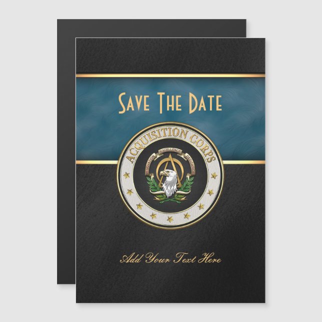 [100] Insignien des Akquisitionskorps (AAC) Branch Magneteinladung (Vorne/Hinten)