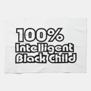 100 % Intelligentes schwarzes Kind Geschirrtuch