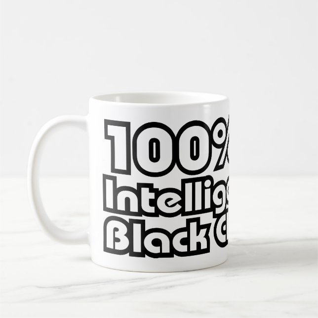 100 % Intelligentes schwarzes Kind Kaffeetasse (Links)