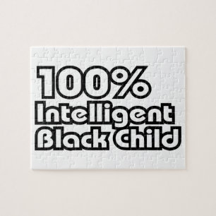100 % Intelligentes schwarzes Kind Puzzle