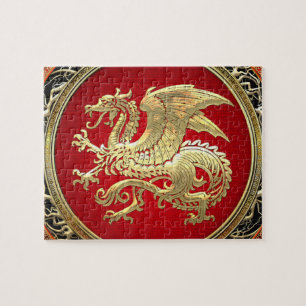 [100] Isländischer Drache, Landvættir [Gold] Puzzle