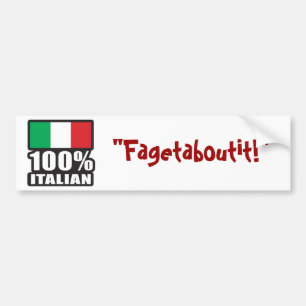 100 % Italienisch Autoaufkleber