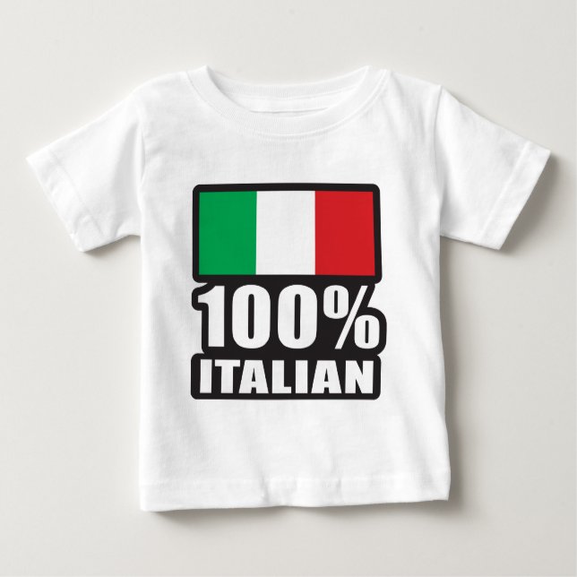 100 % Italienisch Baby T-shirt (Vorderseite)
