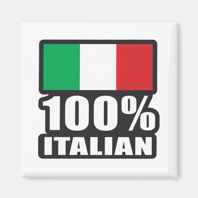 100 % Italienisch Magnet (Vorne)