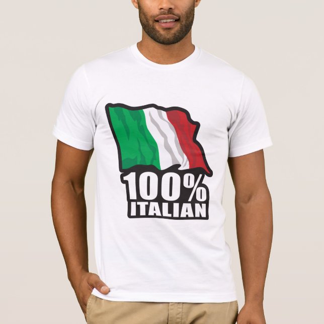 100 % Italienisch T-Shirt (Vorderseite)