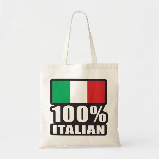 100%-Italienisch Tragetasche (Vorne)