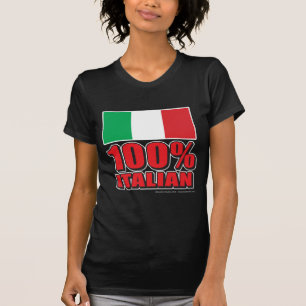 100 % italienische Flagge T-Shirt