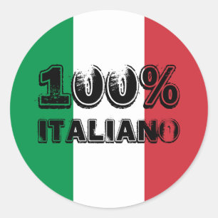 100% Italienischer Aufkleber