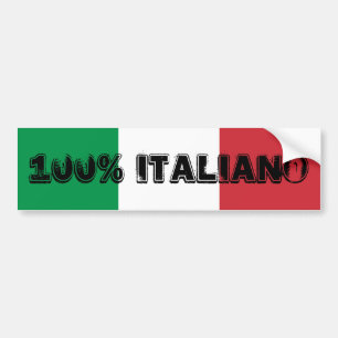 100% Italienischer Aufkleber Autoaufkleber