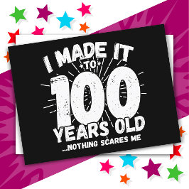 100 Jahre alt Sarcastic Meme Funny 100. Geburtstag Postkarte