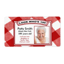 100 Jahre alte Aufkleber - leicht anpassbar