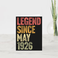 100 Jahre alte Legende seit Mai 1926 Retro 100.