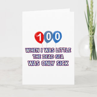 100 Jahre alte Totensee-Geburtstagsdesigns Karte