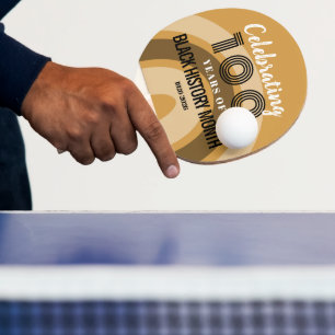 100 Jahre Black History Month feiern Tischtennis Schläger