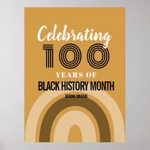100 Jahre Black History Month gefeiert Poster