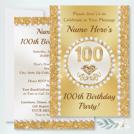 100 Jahre Einladungen zum Geburtstag, Personalisie