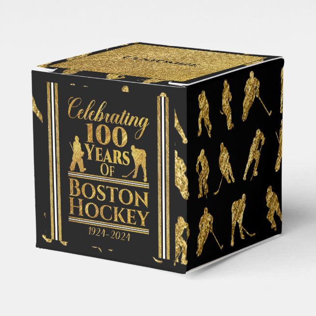 100 Jahre Hockey Cube in Boston Geschenkschachtel (Vorderseite)