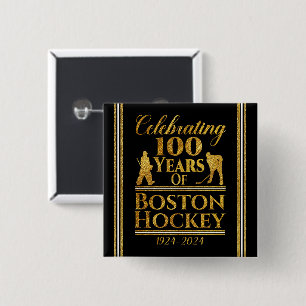 100 Jahre Hockey in Boston Button