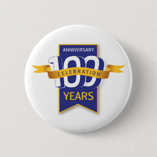 100 Jahre Jubiläumsdesign Button