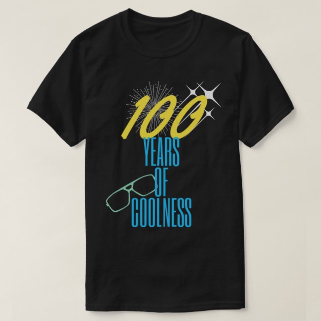 100 Jahre Kühle T-Shirt (Design vorne)