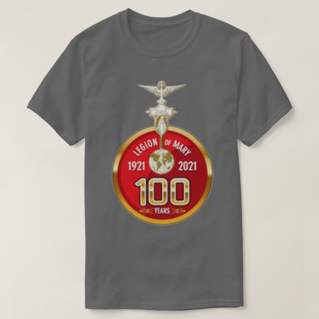 100 Jahre Legion der Mary Legion of Mary Marijina  T-Shirt (Design vorne)