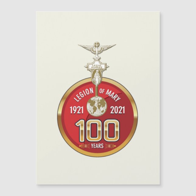 100 Jahre Legion von Mary, Legion von Mary Magnetkarte (Vorderseite)