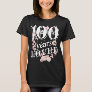 100 Jahre Liebe Oma 100. Geburtstagsfeier Niedlich T-Shirt