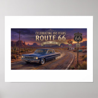 100 Jahre Route 66 Poster