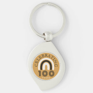 100. Jubiläum Moderne Gestaltung Schlüsselanhänger