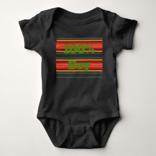100% Junge Baby Strampler