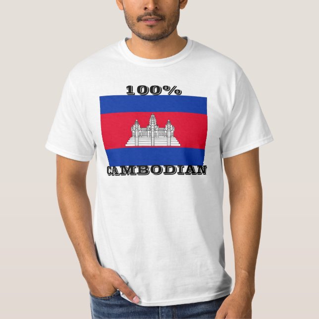 100% KAMBODSCHANER-SHIRT T-Shirt (Vorderseite)
