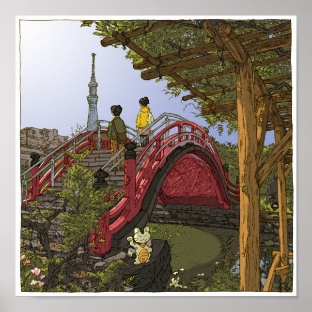 100:Kameido Tenjin/Kameido Poster (Vorne)