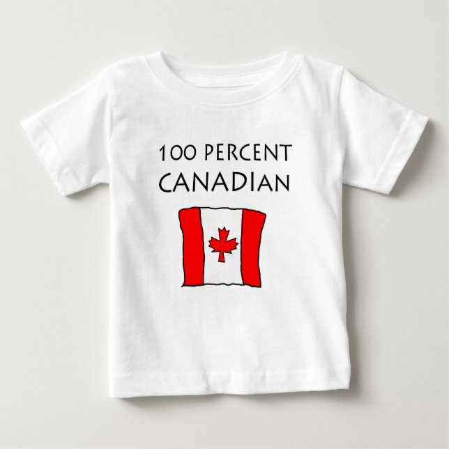 100% Kanadier Baby T-shirt (Vorderseite)