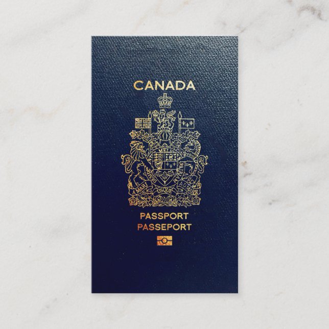 [100] Kanadischer Passport Visitenkarte (Vorderseite)