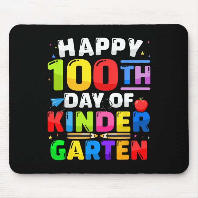 100. Kindergarten 100 Tage für Lehrerkind Mousepad (Vorne)