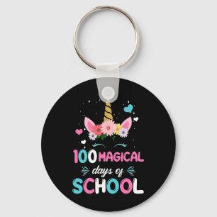 100. Kindergarten für Mädchen 100 magische Da Schlüsselanhänger