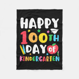 100. Kindergartenlehrer Kinder 100 Tage Sc Fleecedecke