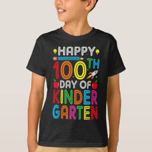 100. Kindergartenlehrer Kinder 100 Tage Sm T-Shirt