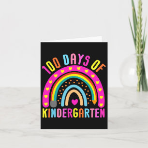 100. Kindergartentag Regenbogen 100 Tage Karte