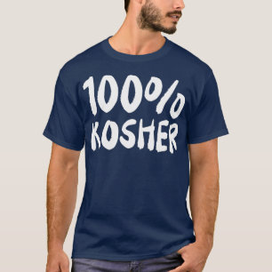 100 KOSHER Funny Joke Judisch Hebräisch Hanukkah T-Shirt