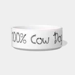 100% Kuh-Hundeteller Napf