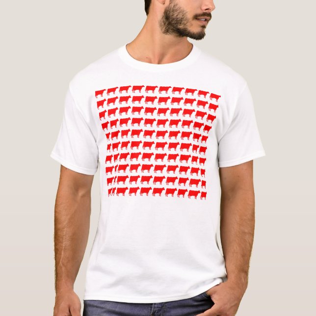 100 Kühe - Rot T-Shirt (Vorderseite)