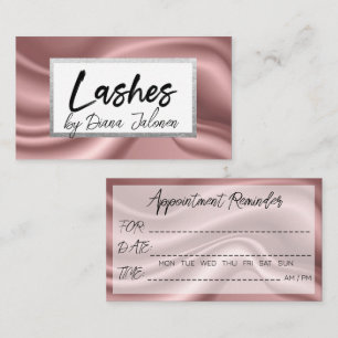 100 Lashes Erinnerung Rose Marble Visitenkarte
