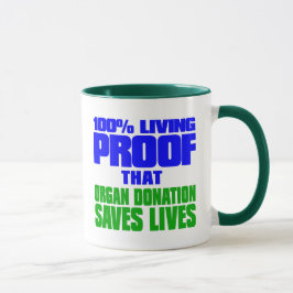100% Lebendbeweis, dass Organspende Leben Rette Tasse